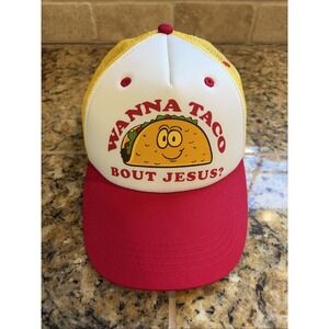 Kerusso WANNA TACO BOUT JESUS Trucker Snapback Hat Cap Unisex Adult Accessory